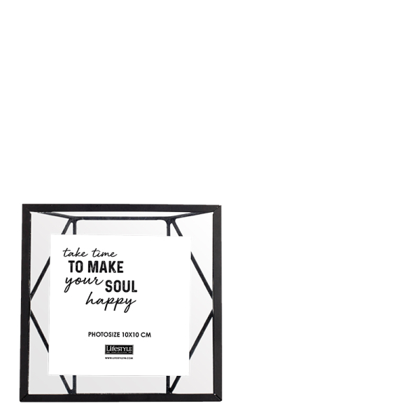 Fotolijst zwart 10 x 10 cm